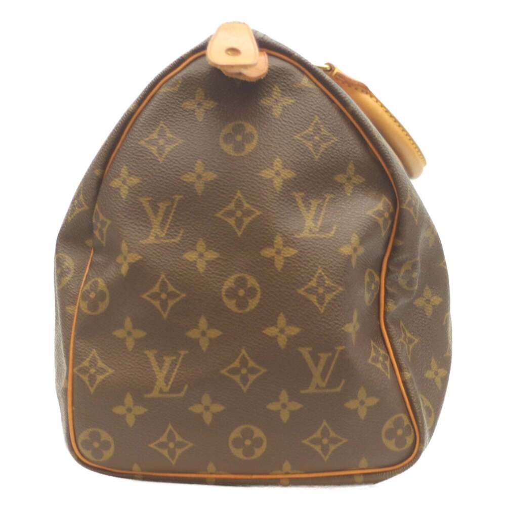 LOUIS VUITTON Authentic Brown Monogram Speedy 35 Boston Bag - Picture 2 of 9
